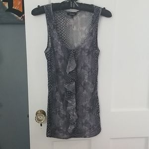 Express snakeskin pattern sleeveless top